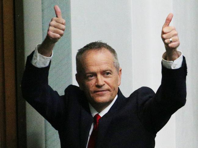 The Opposition Leader Bill Shorten gave his Budget in Reply  speech to the Parliament in the House of Representatives in Parliament House in Canberra. His family Chloe Shorten with Georgette, Clementine and Rupert were in the chamber for the speech.Picture Gary Ramage