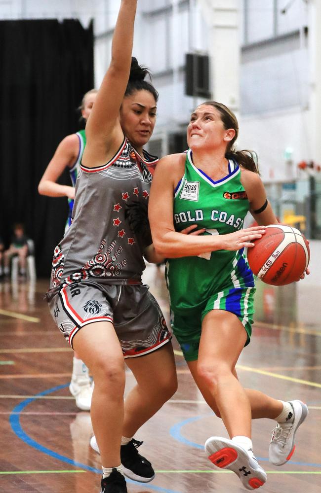 Susannah Walmsley, who suffered a season-ending knee injury, in action during the Queensland State League. Picture: Scott Powick