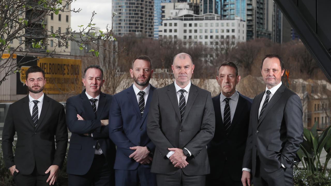 The Armed Crime Squad members (L to R) Mark Walsh, Brad Potts, Paul Mullenger, Adam Tilley, Dave Shannon and Al Hanson. Picture David Crosling