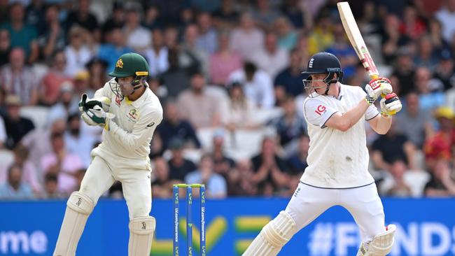 Harry Brook was nerveless as he put in his best Ben Stokes impression to deliver a famous win. Picture: Getty