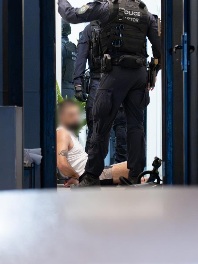 Strike Force Pearl investigators executed 11 simultaneous search warrants and three firearm prohibition orders – with assistance at five premises from the Australian Federal Police. Picture: NSW Police