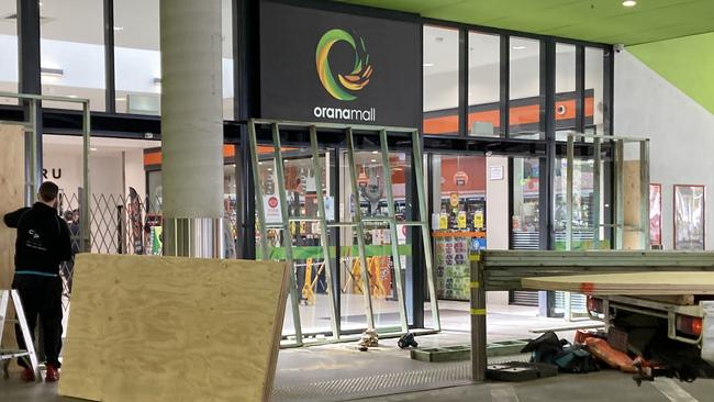 The Orana Mall entrance on Cobra Street, Dubbo which was impacted by a ram raid on July 4, 2021. Picture: Ryan Young