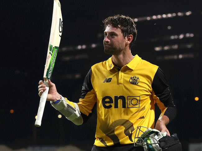 PERTH, AUSTRALIA - NOVEMBER 20: Sam Whiteman of Western Australia walks from the field after winning the Marsh One Day Cup match between Western Australia and South Australia at the WACA, on November 20, 2023, in Perth, Australia. (Photo by Paul Kane/Getty Images)