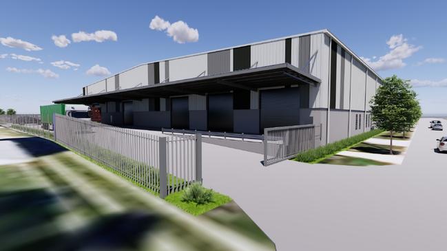 The rear facing Lynn Street. A concept photo for North Queensland custom kitchen and cabinet manufacturer Moduline’s proposed new factory expansion in Ingham. Image: Supplied