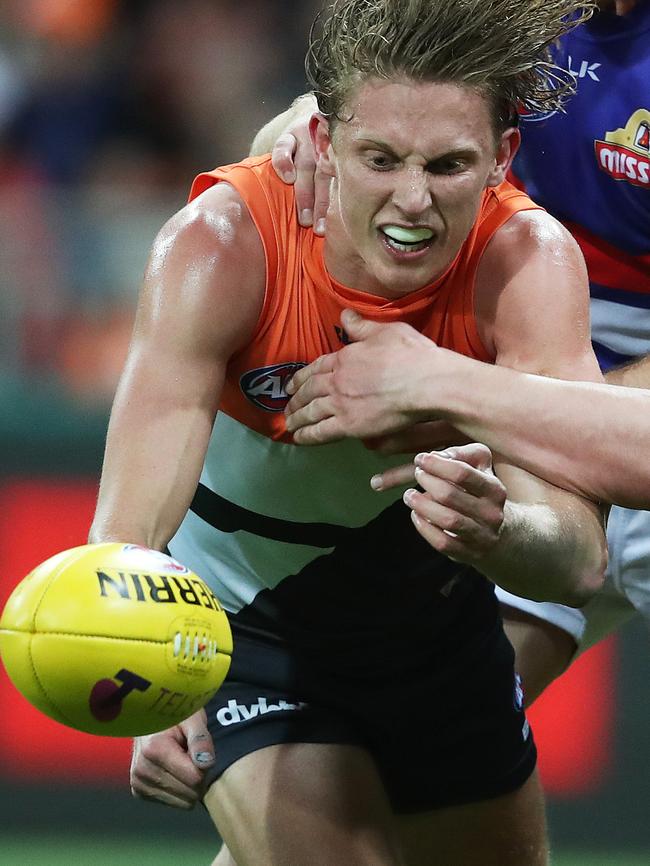 Lachie Whitfield will serve a six-month ban. Picture: Phil Hillyard