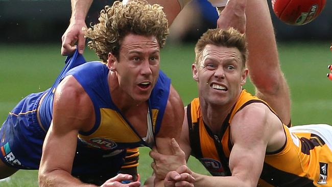 Sam Mitchell could soon join Matt Priddis at West Coast. Picture: Mark Dadswell