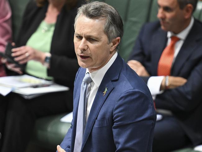 CANBERRA, AUSTRALIA  - NewsWire Photos - November 28, 2024:  Minister for Education and Youth of Australia, Jason Clare during Question Time at Parliament House in Canberra. Picture: NewsWire / Martin Ollman