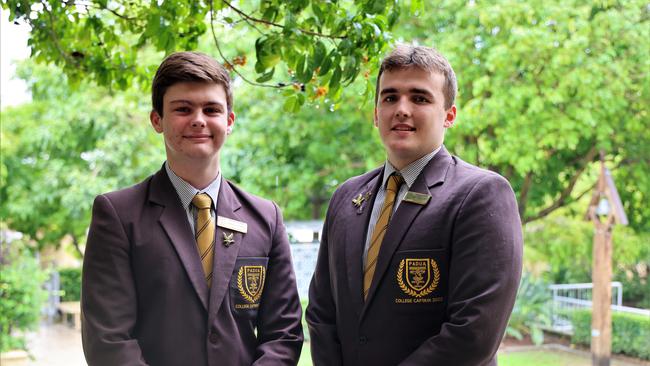 Padua College captains Samuel and John. Photo – contributed.