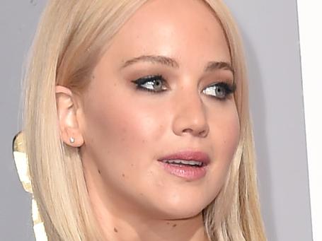 Jennifer Lawrence arrives at the Oscars on Sunday, Feb. 28, 2016, at the Dolby Theatre in Los Angeles. (Photo by Dan Steinberg/Invision/AP)