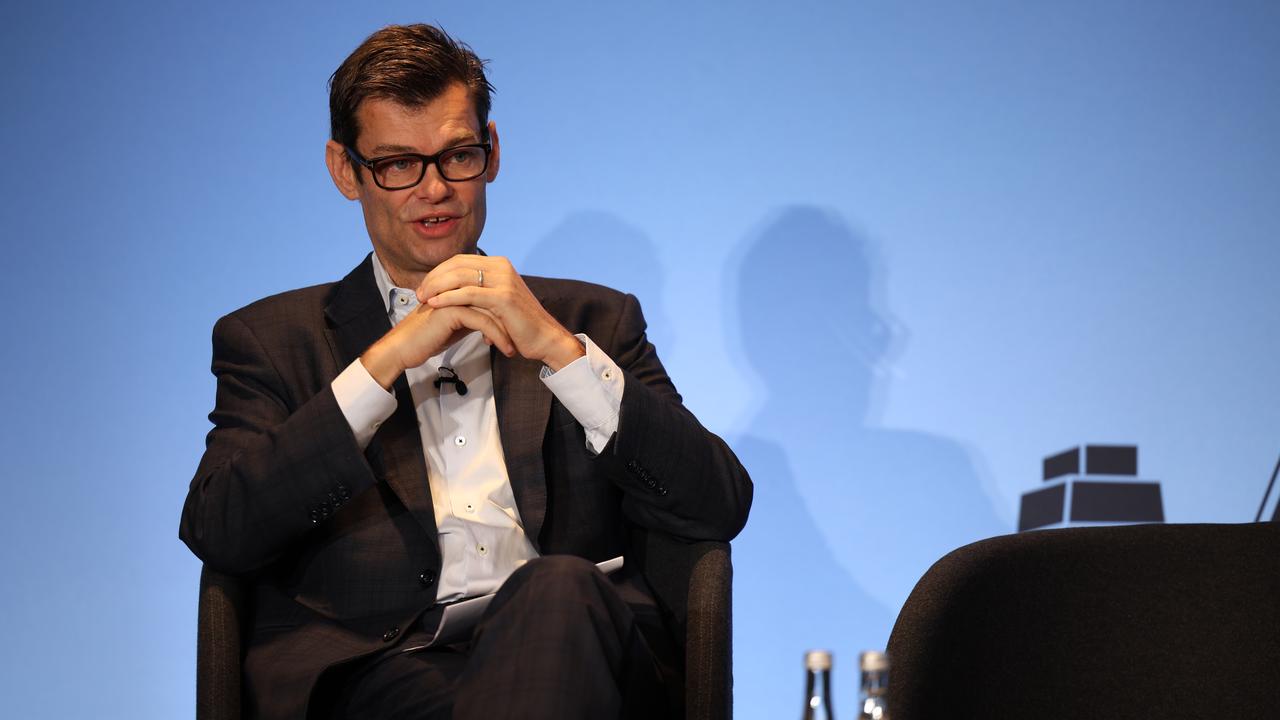 Mirvac CEO Campbell Hanan at the Macquarie conference on Tuesday.
