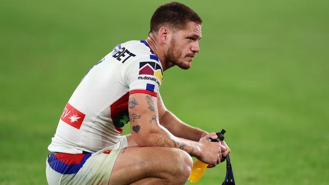 Kalyn Ponga had a night to forget as Parramatta run riot against Newcastle. Picture: Getty Images