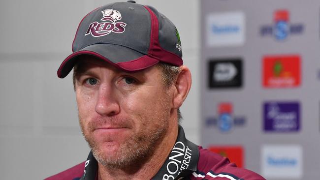 Reds coach Brad Thorn after the match. Picture: AAP