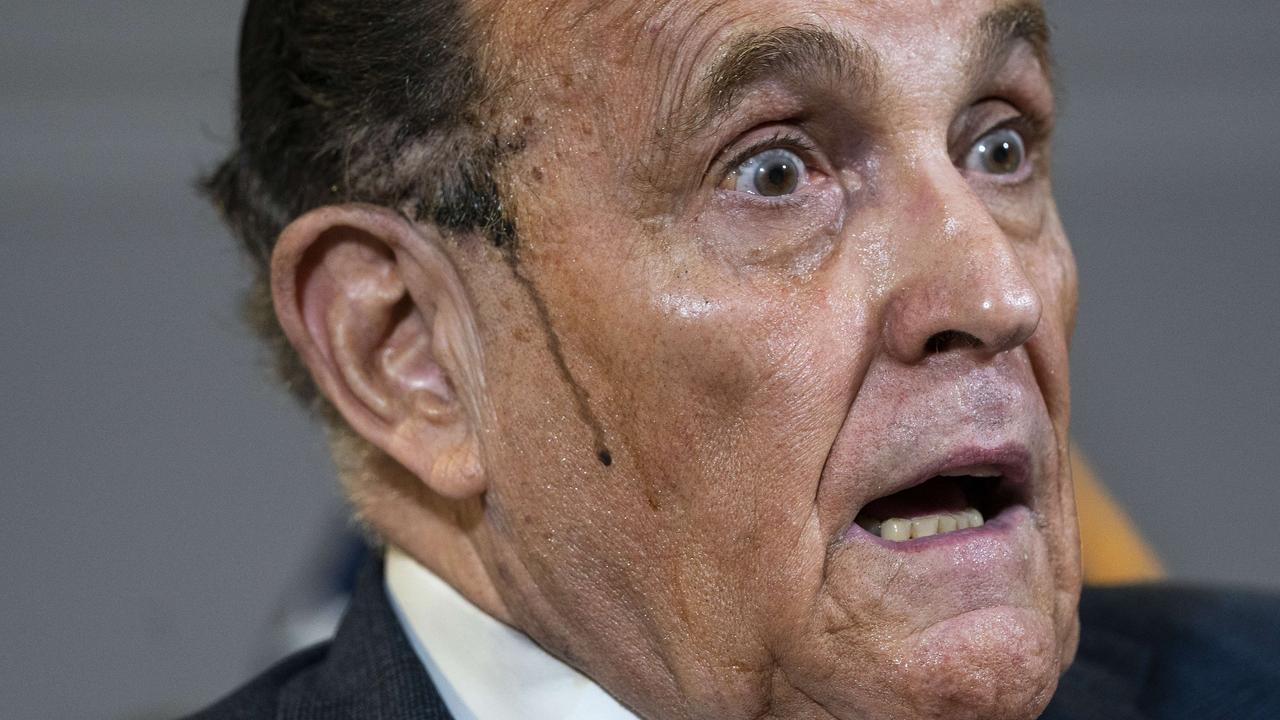 Mr Giuliani has been working to overturn election results. Picture: Drew Angerer/Getty Images/AFP