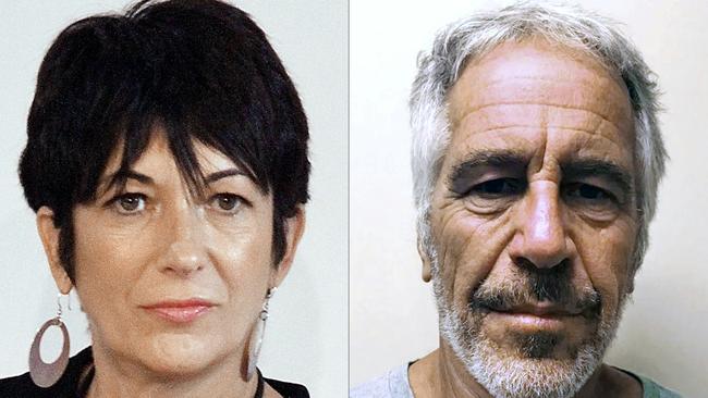 Ghislaine Maxwell (left) and sex offender Jeffrey Epstein (right) after he was arrested. Picture: Laura Cavanaugh and Handout / various sources / AFP.