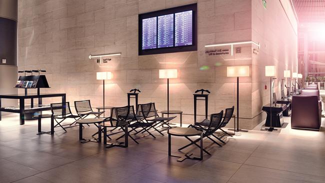 Qatar Airways’ Al Safwa first class lounge, Hamad International Airport, Doha.