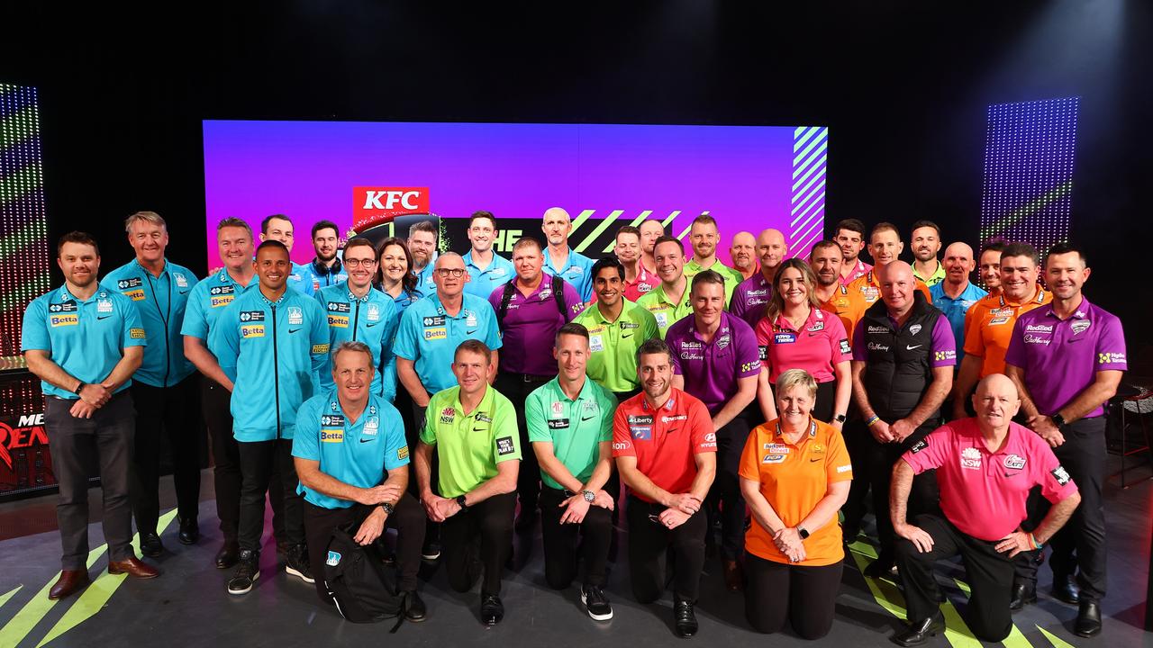 All the teams pose following the 2022 Big Bash League Draft in Melbourne on August 28, 2022. Photo: Getty Images