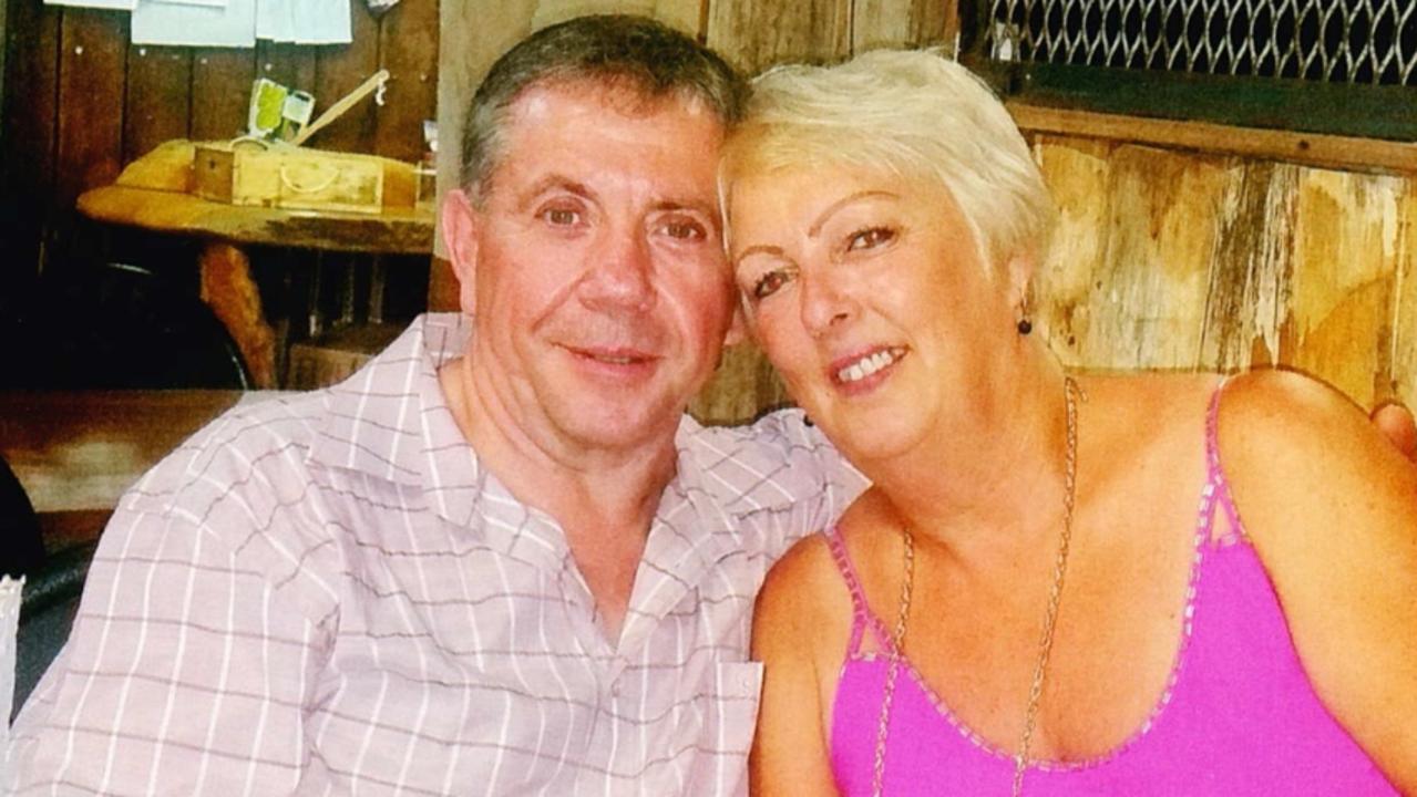 Sharon Graham (right) was sentenced to life in prison last month for the murder of her ex-partner Bruce Saunders (left) in November 2017. Picture: Supplied