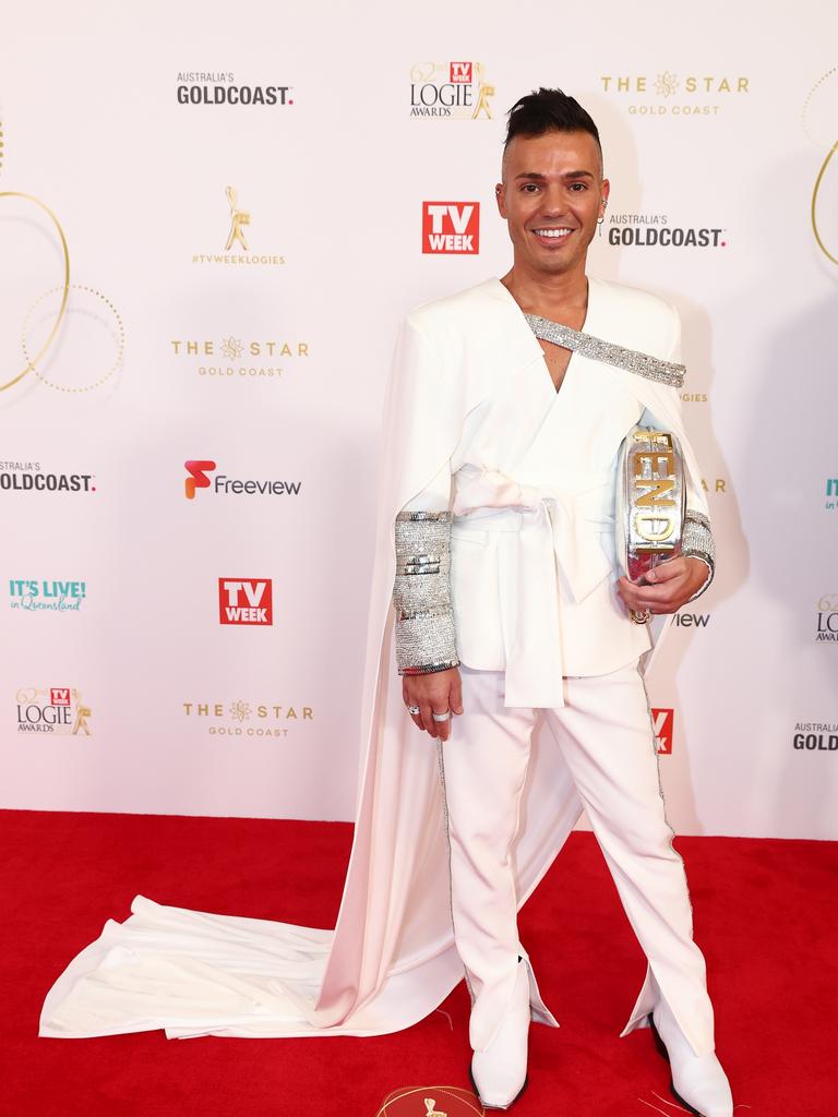 Anthony Callea attends the 62nd TV Week Logie Awards on June 19, 2022 in Gold Coast, Australia. (Photo by Chris Hyde/Getty Images)