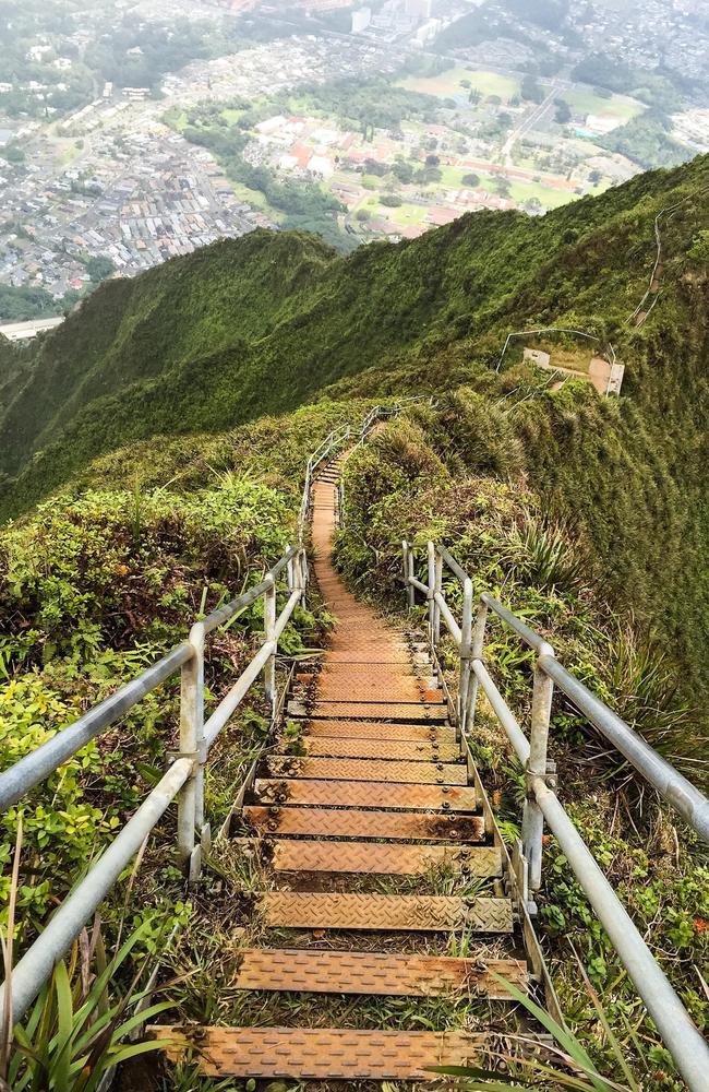 The Haiku Stairs in Hawaii. Picture: Alamy