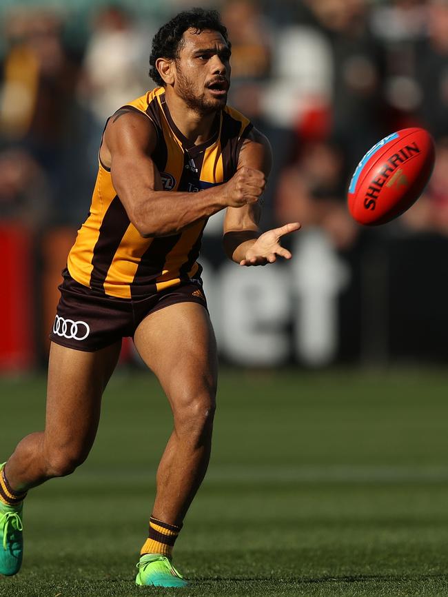 Cyril Rioli will be a big boost for Hawthorn this season after an injury-hampered 2017. Picture: Robert Cianflone/Getty Images