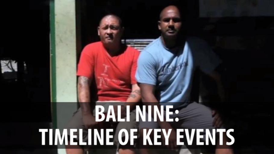 Bali Nine: Timeline of Key Events