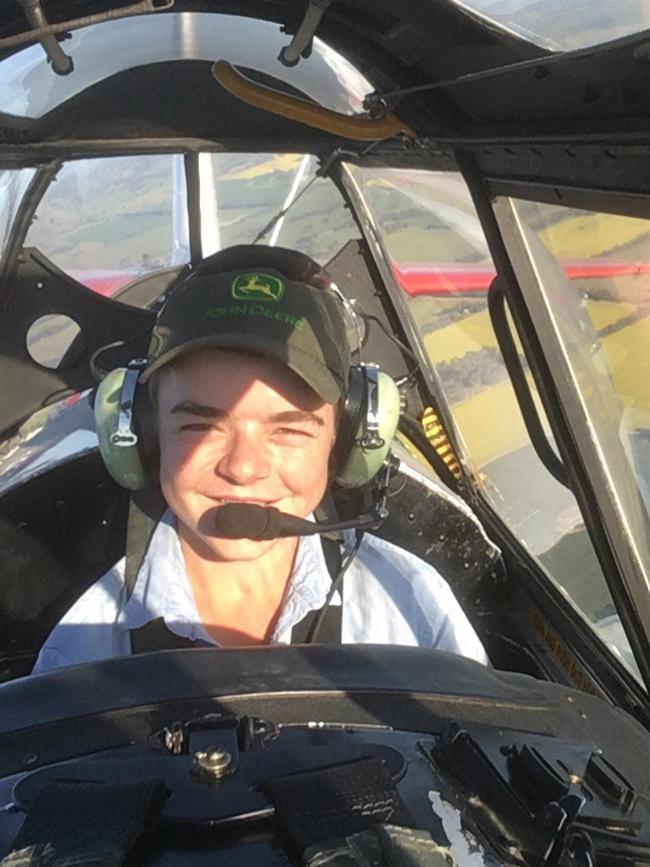 Tom Sheather, 18, was in a Cessna 172 when it crashed outside Canberra on Tuesday. He died instantly. Picture: Supplied