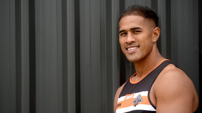 West Tigers utility Michael Chee-Kam is edging closer to playing 100 NRL games. Picture: Jeremy Piper