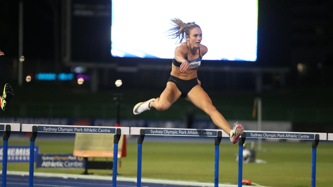 Young Sydney hurdler Jasmin Guthrie. Pic: David Tarbotton/Feed Etter