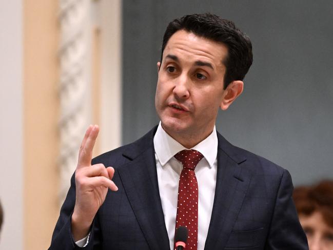 BRISBANE, AUSTRALIA - NewsWire Photos - JUNE 13, 2024. Queensland Opposition Leader David Crisafulli delivers his Budget Replay at Parliament House in Brisbane.Photo: Dan Peled / NewsWire