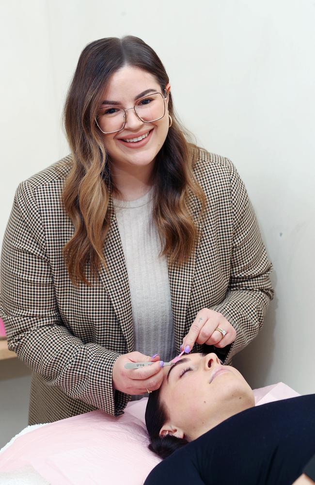 Carina Alessi started her own business which grew from a room in her parents’ house to a five room shop in Geelong West within five years. Picture: Alan Barber