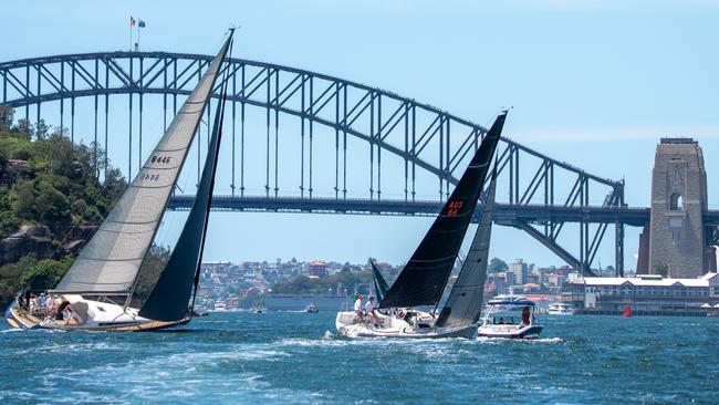 The Balmain Regatta returned as keen sailors flocked to the historic event. Picture: Thomas Lisson