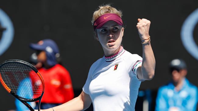 Ukraine's Elina Svitolina has taken control early in her match against Madison Keys. Picture: David Gray/AFP