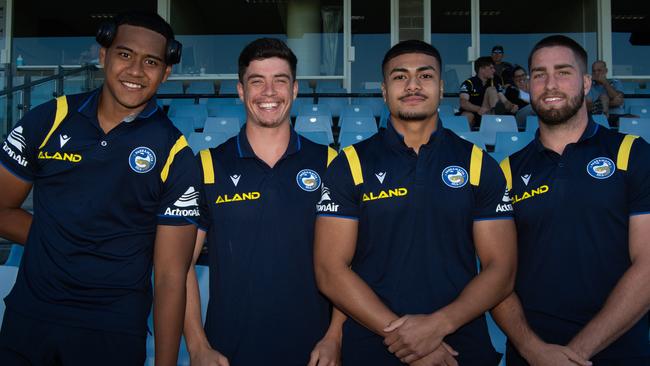 Eddie Aho, Keahlan Bray, Max Tupou and Daniel Readon. Picture: Monique Harmer