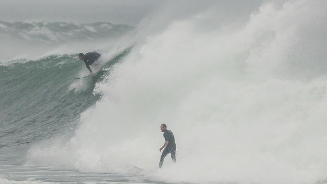 The Gold Coast is bracing for a ‘simply awful day’ on Thursday as Category 2 Tropical Cyclone Alfred nears. Picture: NewsWire / Glenn Campbell