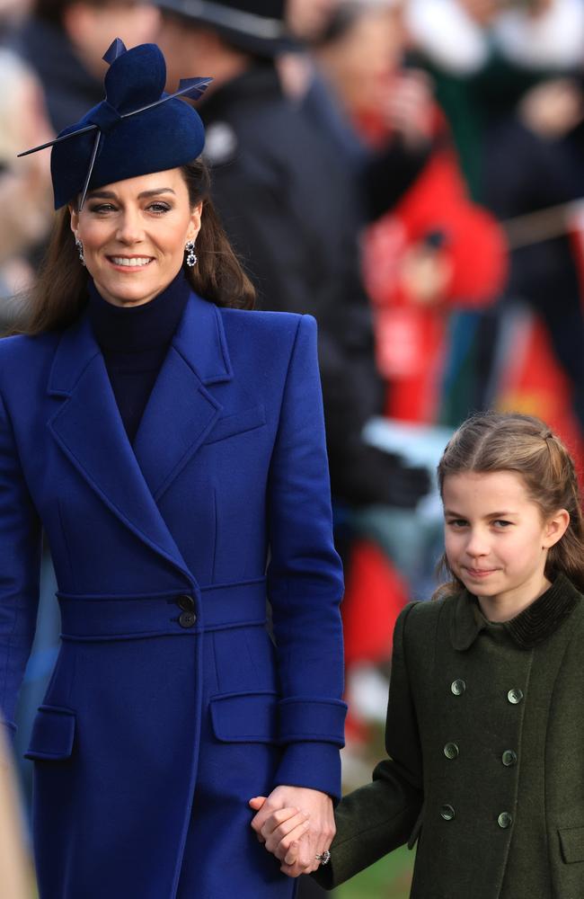 Princess Kate with daughter Charlotte, then aged 8. Picture: Getty Images
