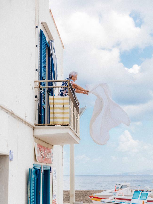 Shaking out the sheets on Marettimo. Picture: Jack Johns.