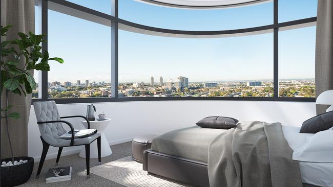 How the bedrooms will look at Duo at Central Park. Fancy (well, if you can afford the furniture to go with it).