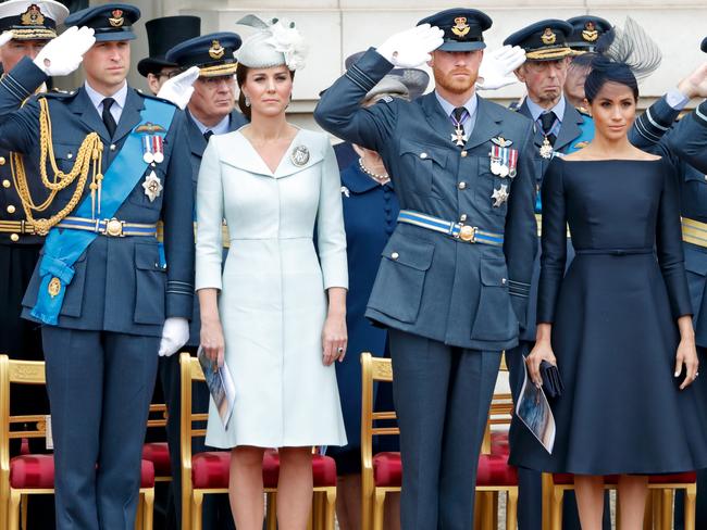 Prince William, Duke of Cambridge, Catherine, Duchess of Cambridge, Prince Harry, Duke of Sussex and Meghan, Duchess of Sussex. Picture: Getty Images