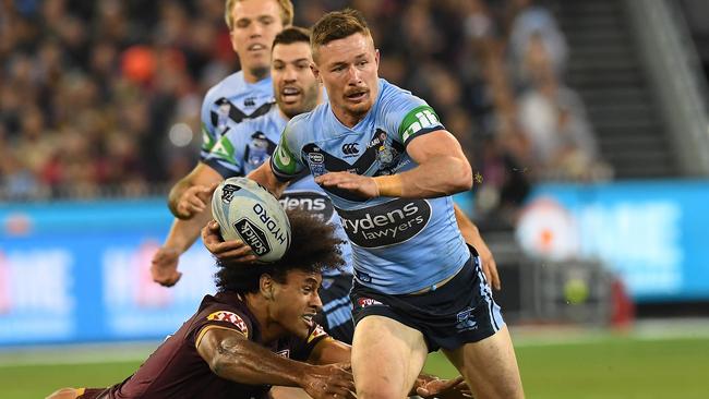 Damien Cook was superb for the Blues on his State of Origin debut. Picture: AAP