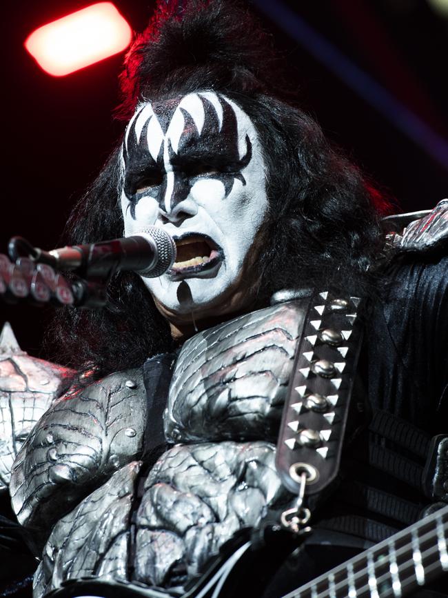 KISS play the first of two nights at Sydney’s Qudos Bank Arena. Picture: Monique Harmer