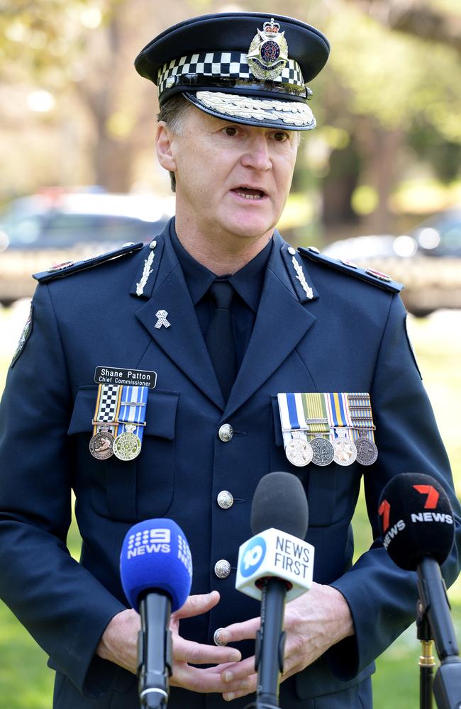 Victoria Police chief commissioner Shane Patton. Picture: Andrew Henshaw