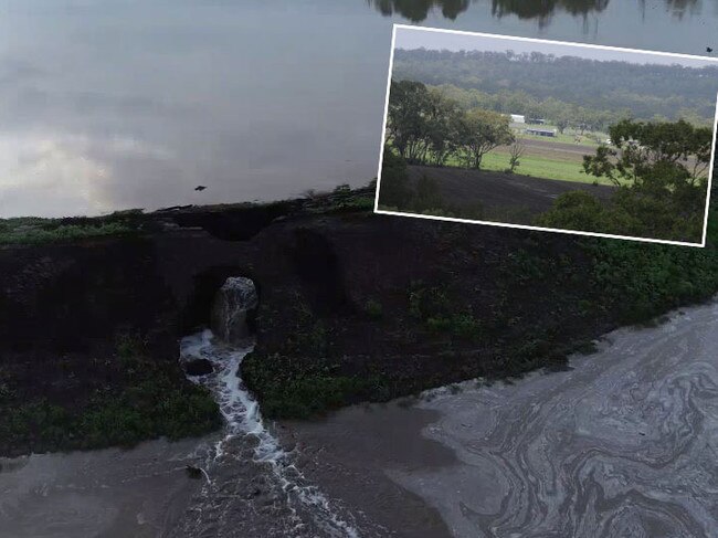 Dam burst. Photo: Courier Mail