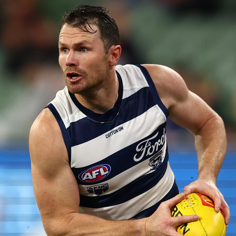 Chris Scott says Geelong captain Patrick Dangerfield ‘looks himself’ again after missing months this season due to hamstring injuries. Picture: Graham Denholm / Getty Images