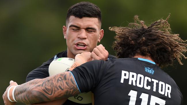 David Fifita will play against Broncos for the first time on Friday night. Picture: Getty Images