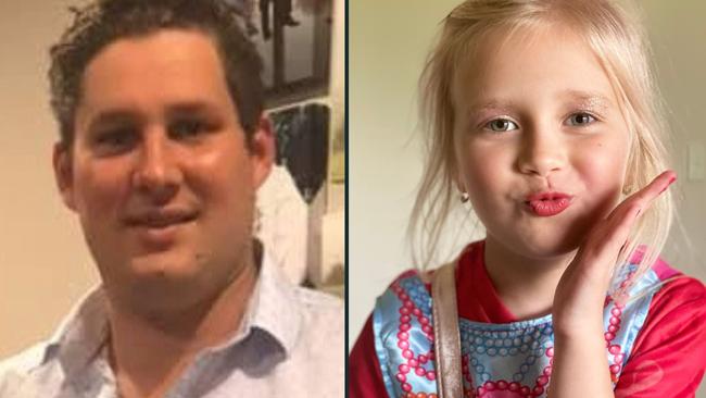 Damien Gibson has pleaded guilty to culpable driving causing the death of 6-year-old Olivia Stevens. Picture: Supplied