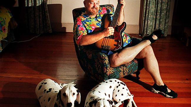 Phil Tripp has had a long career in the music industry. He is pictured here in 1996 relaxing with his guitar and two dalmatian dogs.