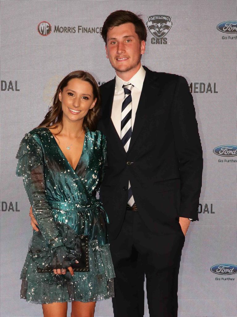 Charlie Constable and Erin Spruth. Carji Greeves red carpet arrivals. Picture: Peter Ristevski