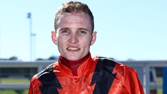Jockey Justin Huxtable, winner of the Cairns Newmarket on Montenegro Man at Newmarket Ladies Day, the first day of the Cairns Cup racing carnival, held at the Cairns Jockey Club, Cannon Park. Picture: Brendan Radke