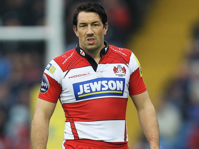 STOCKPORT, ENGLAND - OCTOBER 08: Tom Voyce of Gloucester in action during the AVIVA Premiership match between Sale Sharks and Gloucester at Edgeley Park on October 8, 2011 in Stockport, England. (Photo by Matthew Lewis/Getty Images)