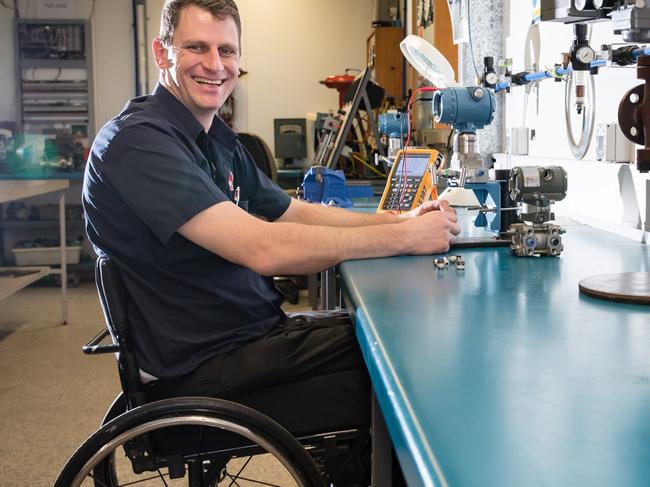 Glen McMurtrie at TAFE. Picture: Shooting Australia